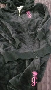 Juicy Couture black girls jogging suit